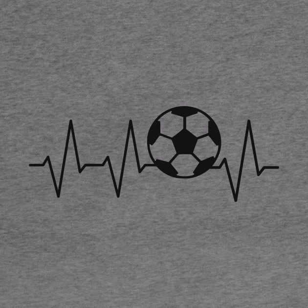 Footballer Heartbeat Football Pulse Sport by Foxxy Merch